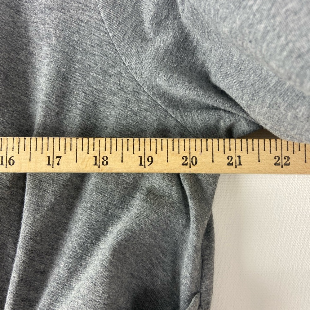 Belle Sky Gray Jersey Long Sleeve Maternity Dress Sz 1X (sku 191) - Picture 8 of 13